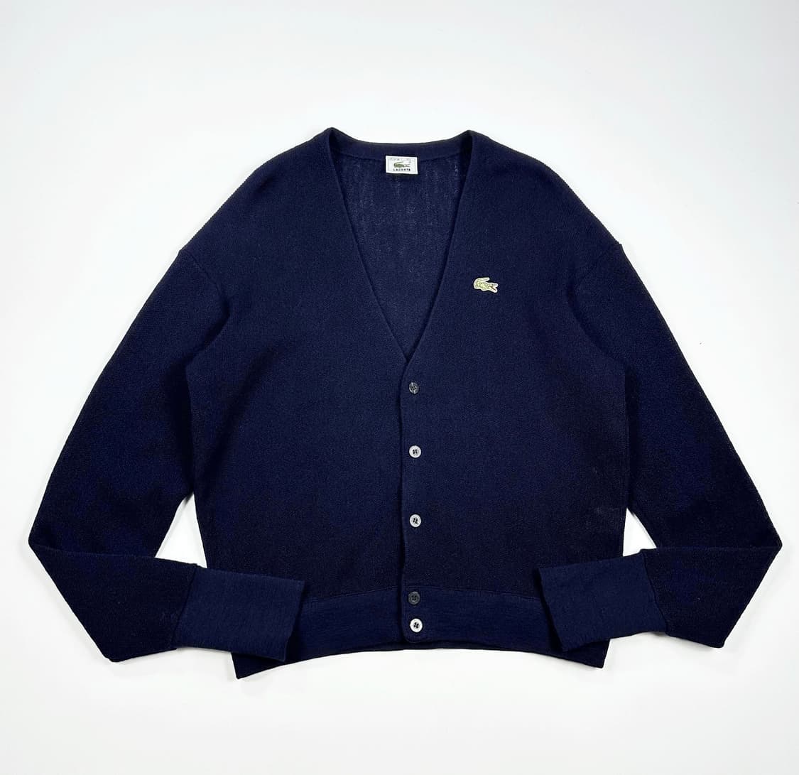 라코스테 클래식 아카이브 니트 가디건 네이비 L 상품이미지1
