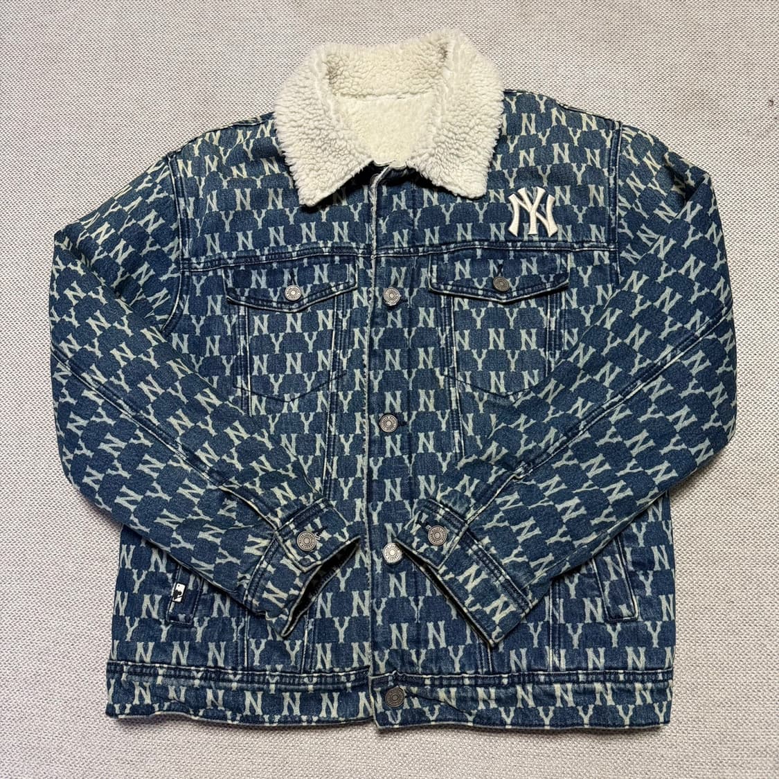 MLB 뉴욕 양키스 데님 양털자켓 상품이미지1