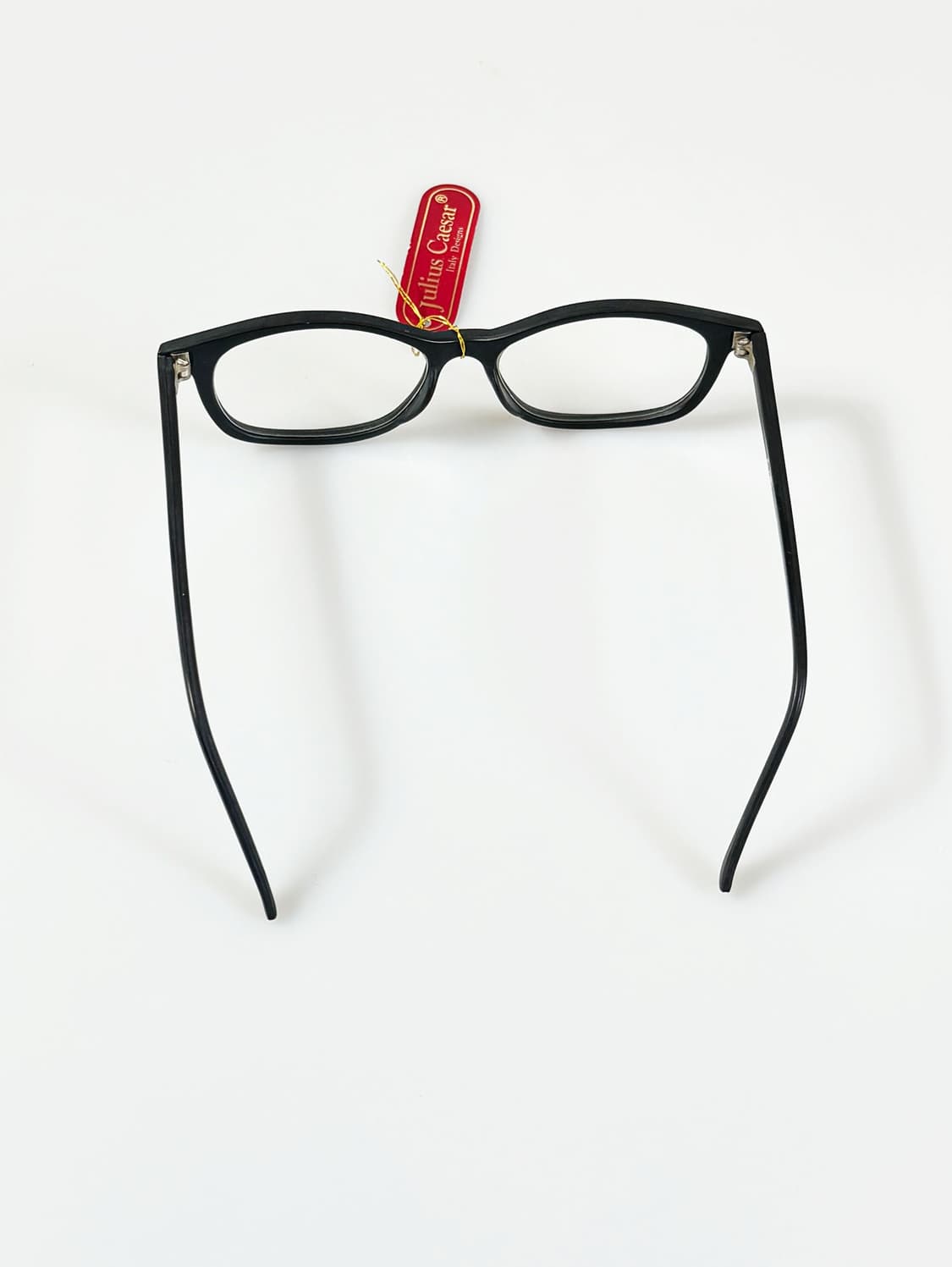 90s JULIUS CAESAR 맷블랙 뿔테 스퀘어 빈티지 안경 상품이미지5