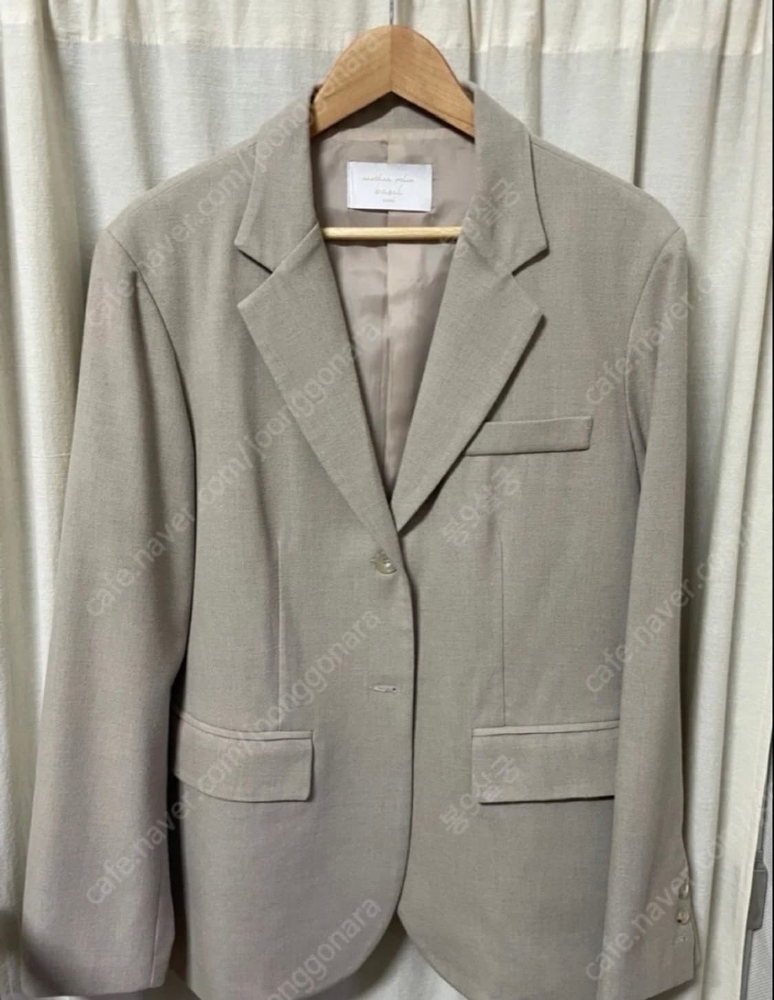 바질인보틀 루즈핏 베이지 자켓 상품이미지6