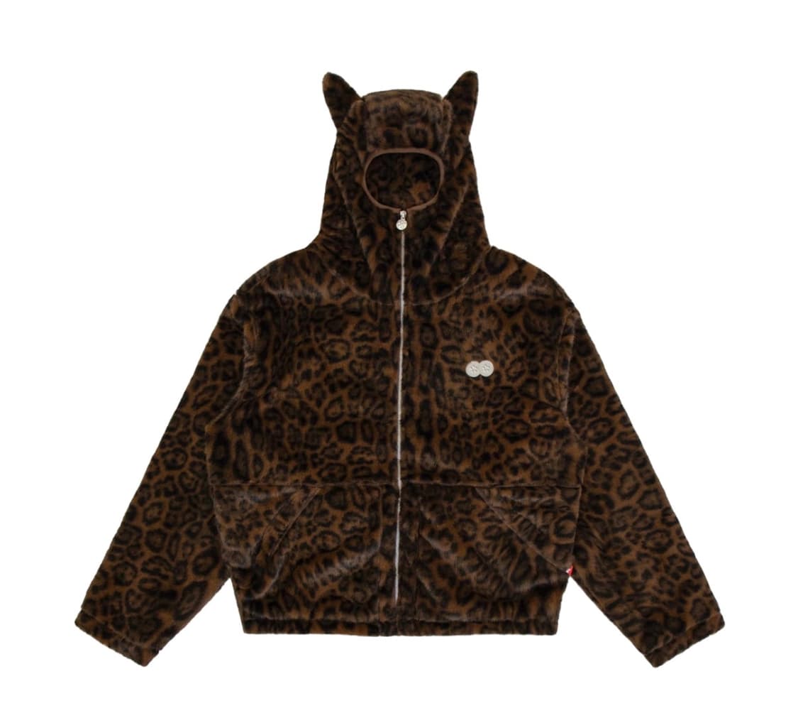 반디더핑크 레오파드 플리스 블랙 상품이미지1