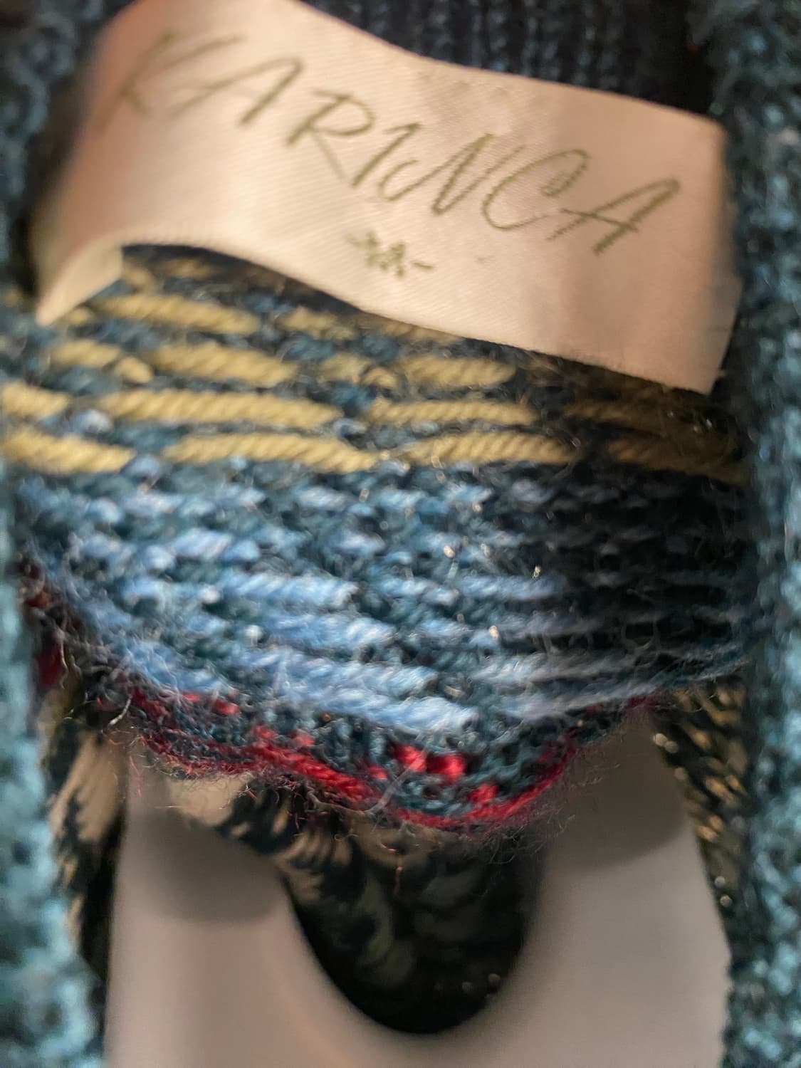 카리나 패턴 니트 조끼 상품이미지7