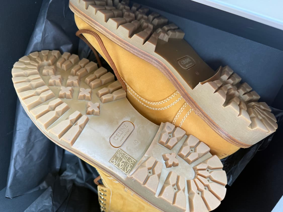 셀린느(Celine) 팀버랜드 스웨이드 워커 부츠 40사이즈 상품이미지4