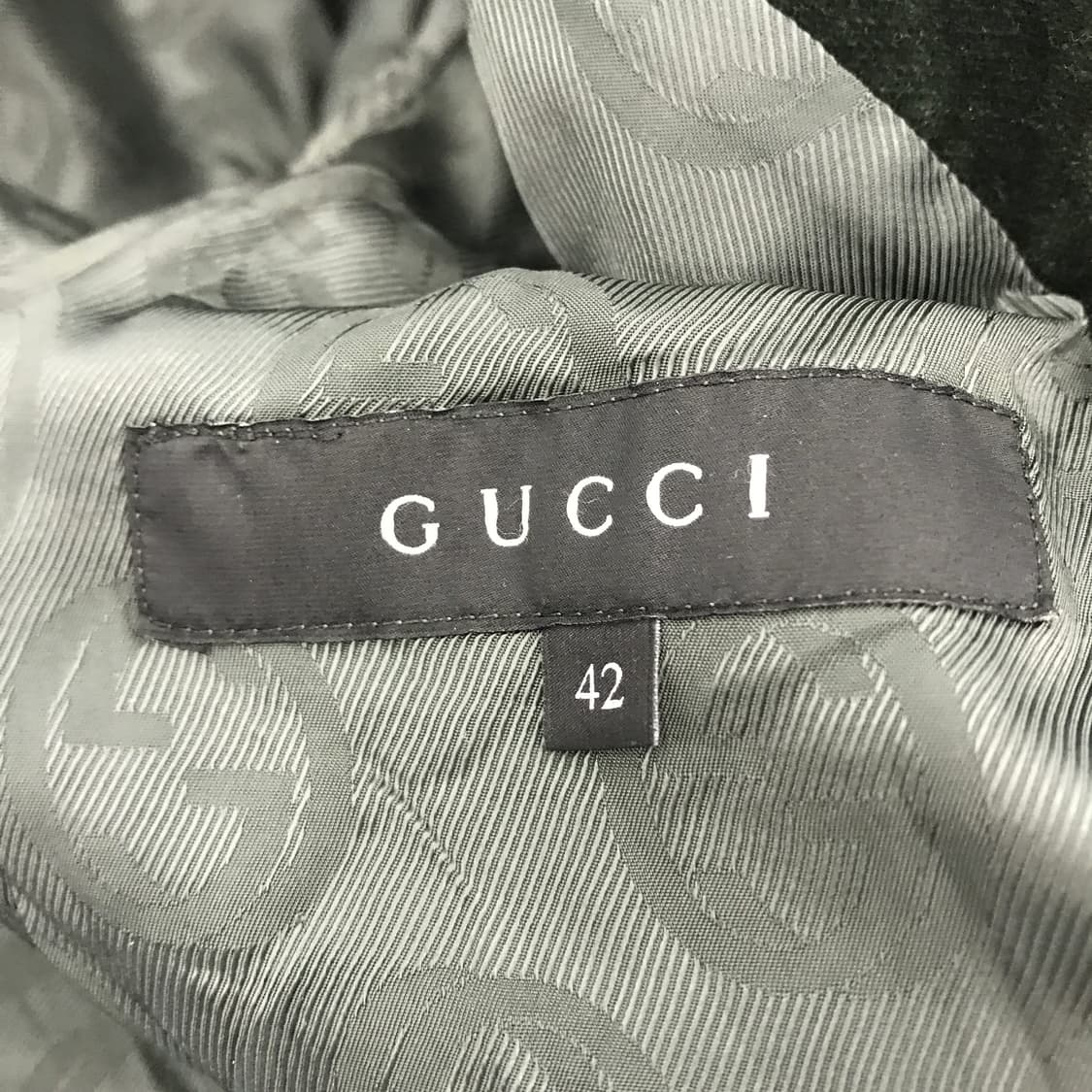 구찌 GUCCI 스웨이드 벨벳자켓 그린 [42사이즈] 상품이미지6