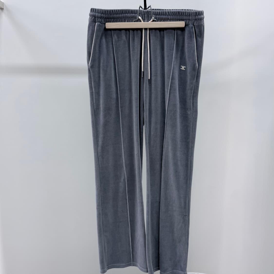 [2XL,XL] 셀린느 트리오페 벨벳 트레이닝 집업 셋업 그레이 상품이미지6