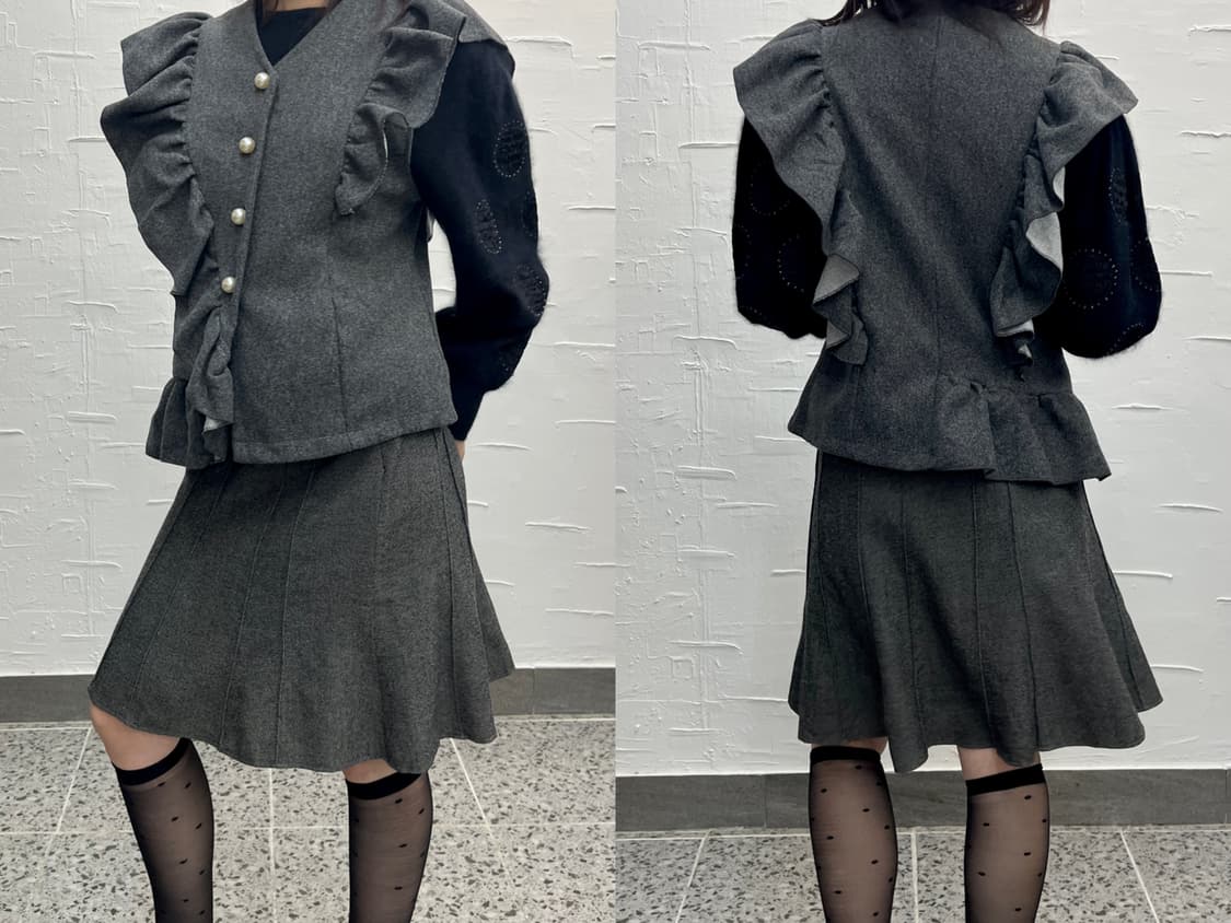 frill wool vest 상품이미지3