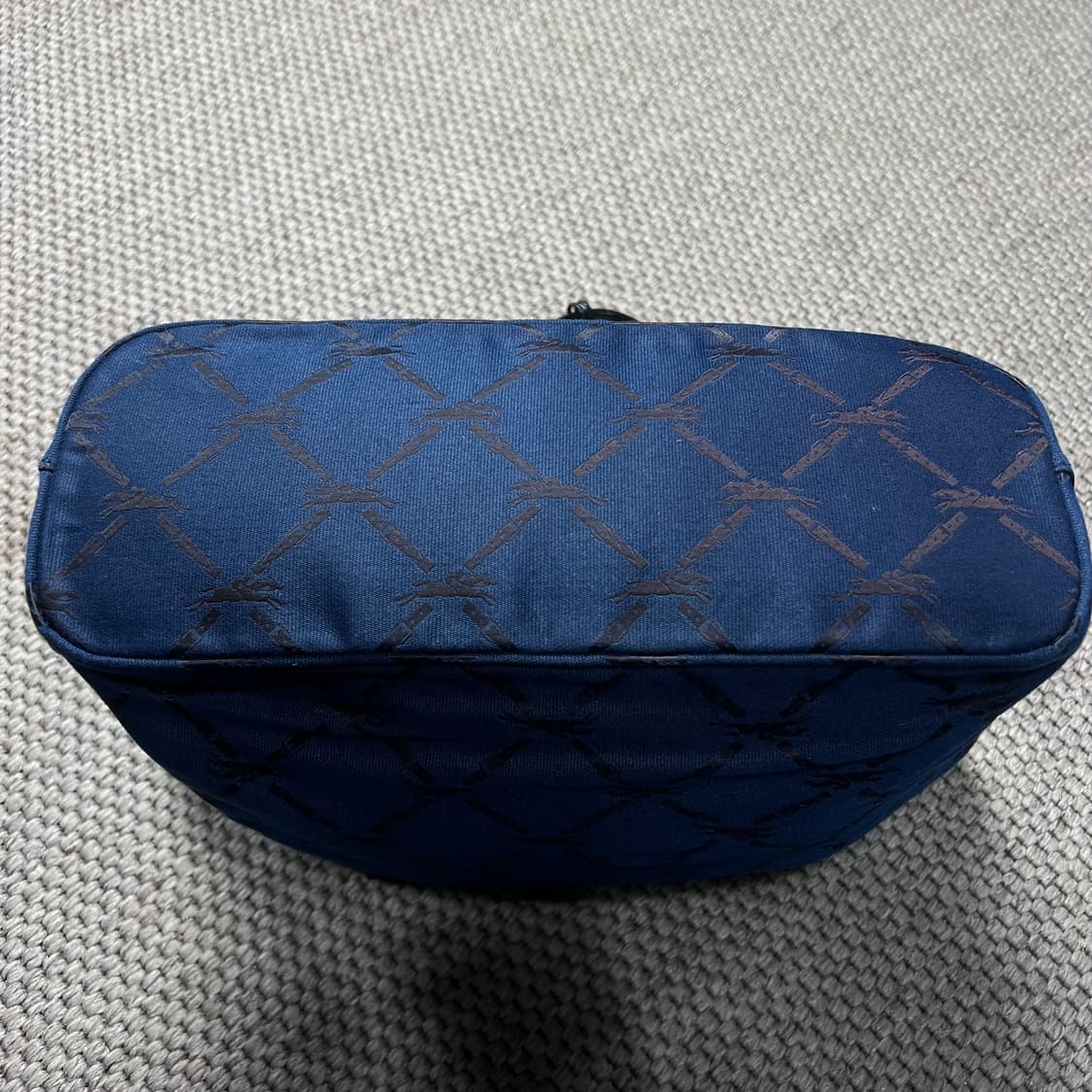 롱샴 로고 패턴 토트백 네이비 상품이미지8