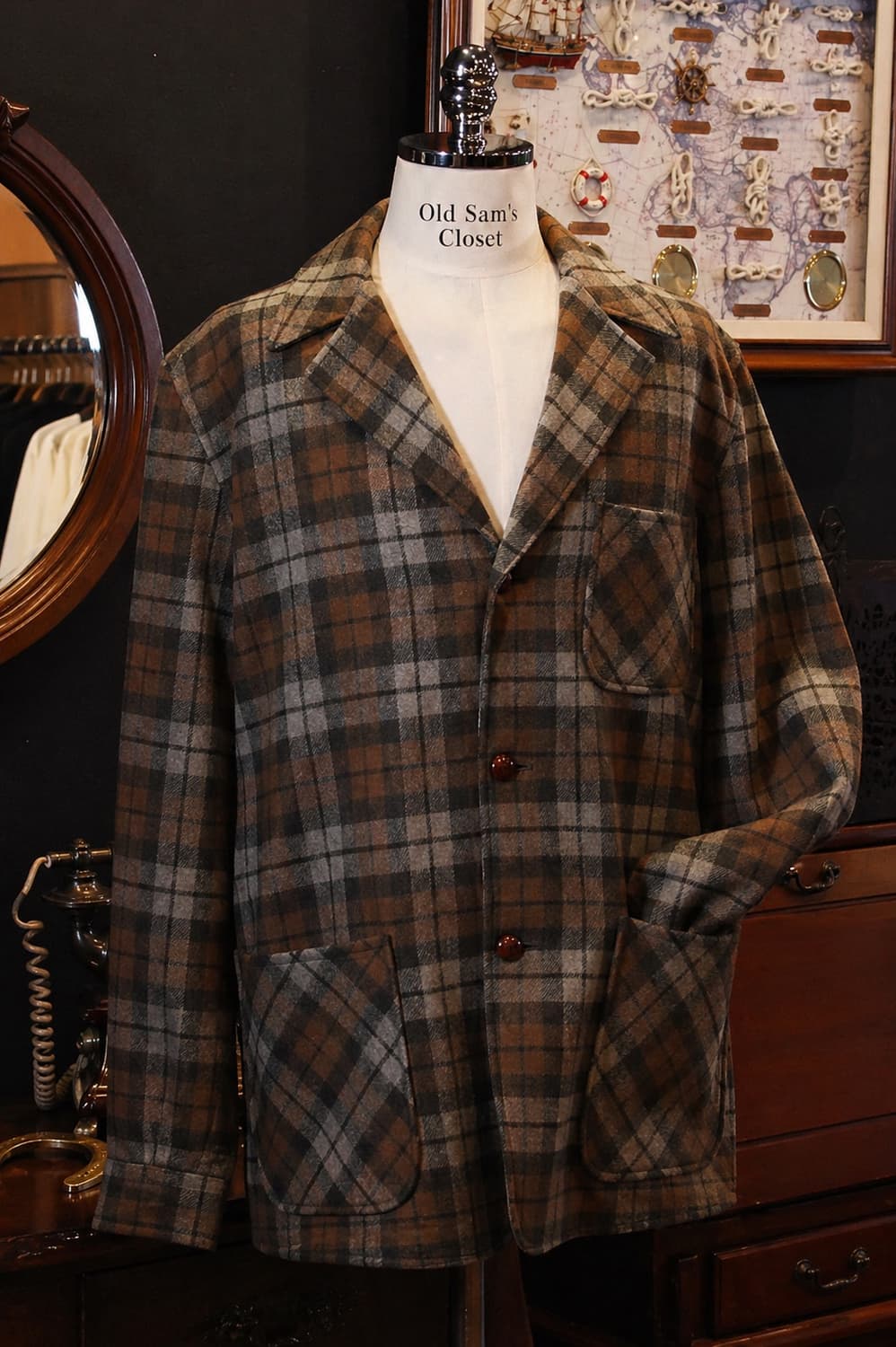 60's Pendleton 100% Virgin Wool 셔츠 자켓 상품이미지1