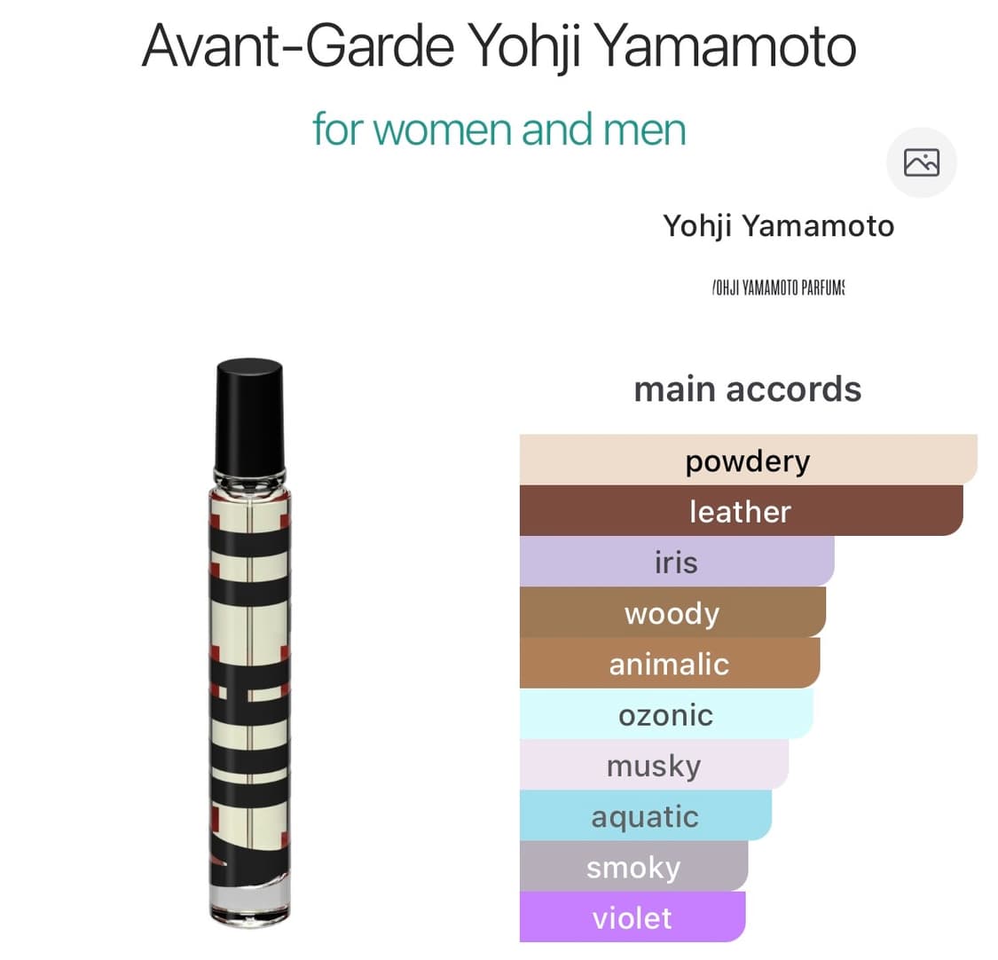 요지야마모토 향수 아방가르드 상품이미지2