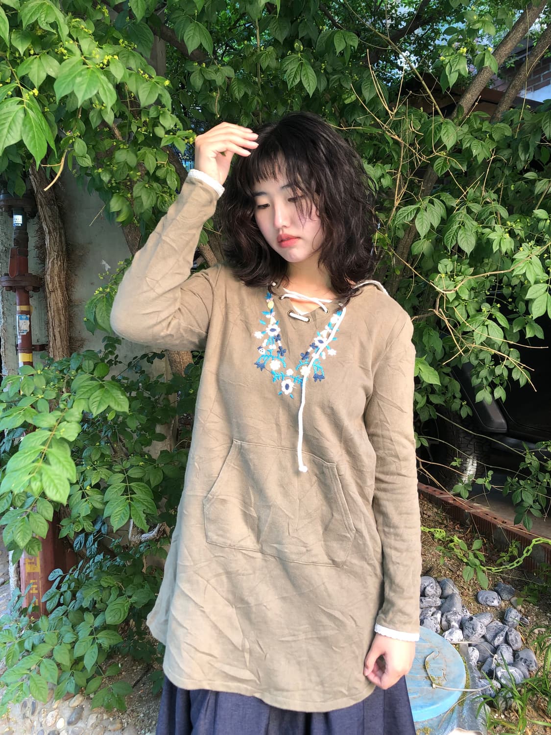 Beams Heart hood-dress 상품이미지3