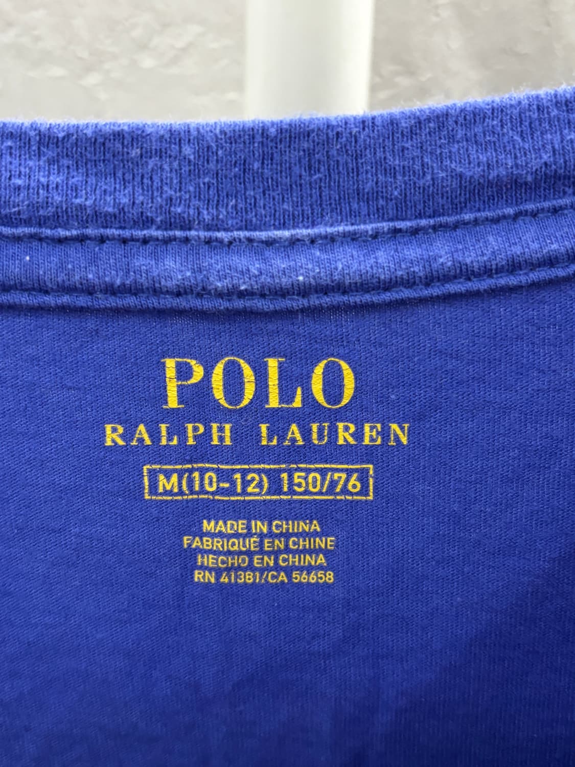 폴로 랄프로렌 키즈 블루 긴팔티 M (10-12세) 상품이미지4