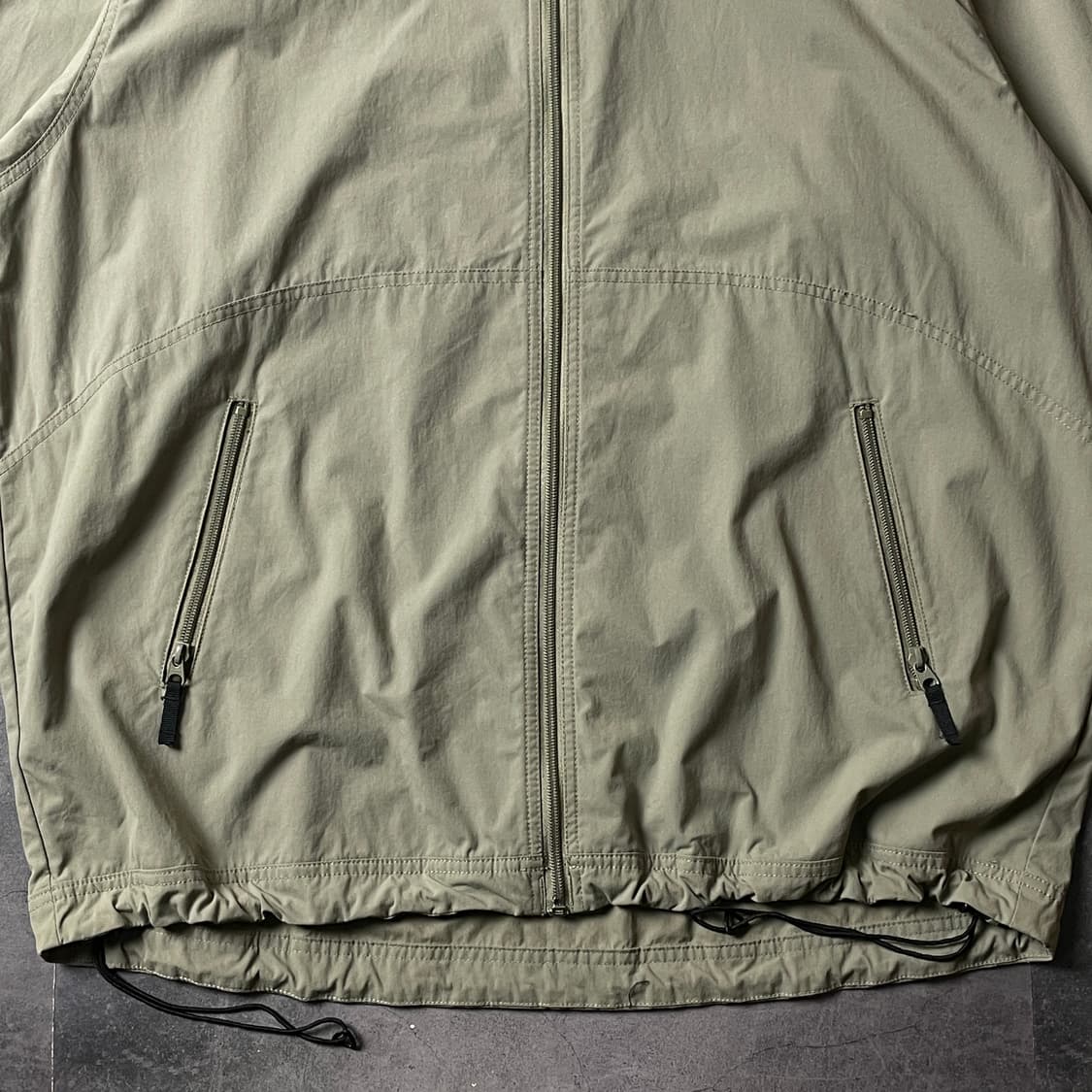 COLUMBIA 컬럼비아 빈티지 카키 후드 윈드브레이커 A00480 상품이미지4