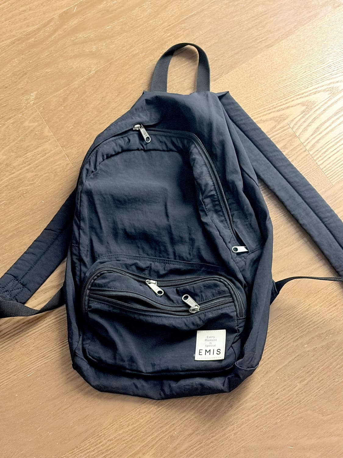 EMIS 이미스 나일론 백팩 블랙 상품이미지1