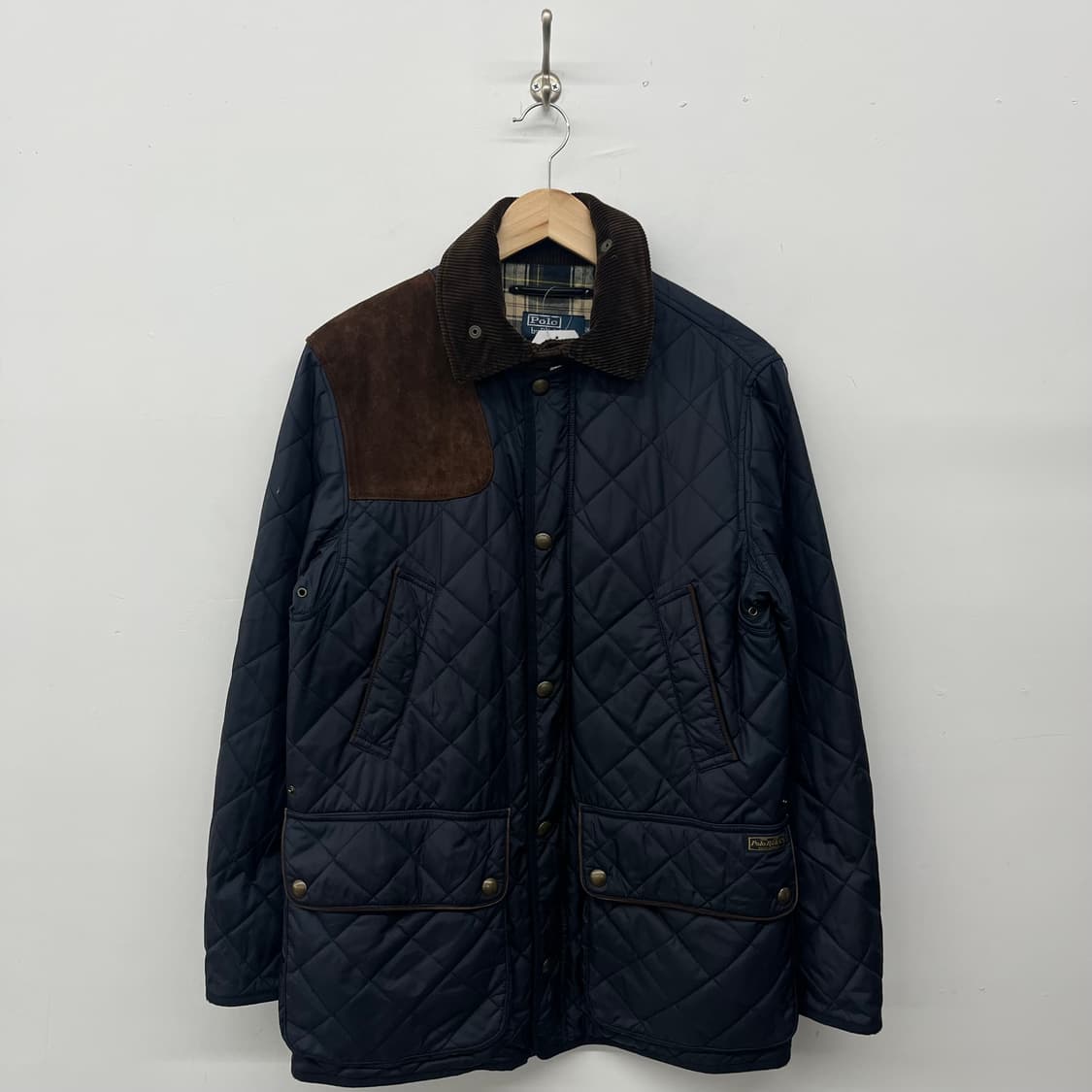 폴로 랄프로렌 퀼팅 자켓 네이비 남m 상품이미지1