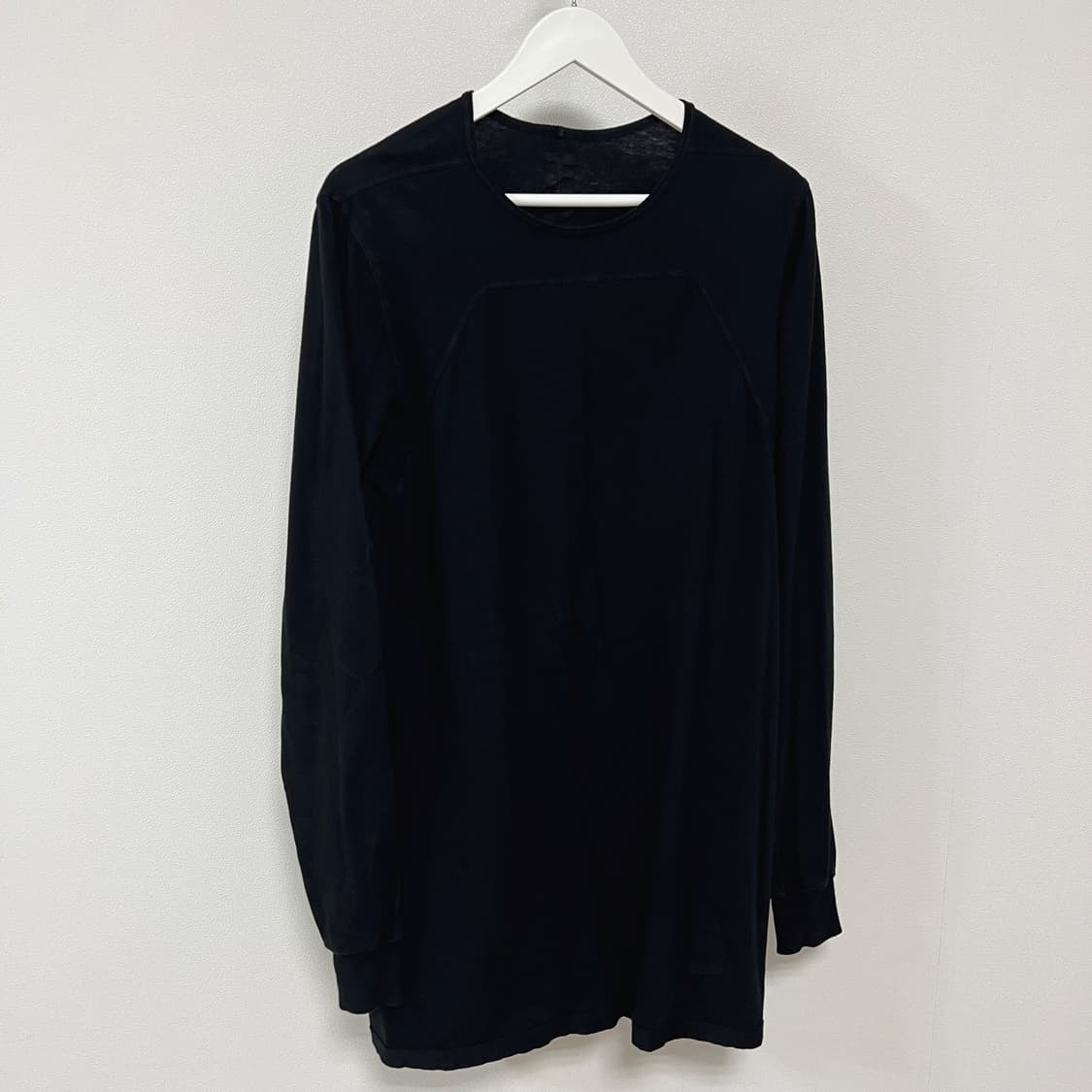 릭오웬스 14SS 다크쉐도우 절개 레벨 긴팔 티셔츠 롱슬리브 블랙 상품이미지3