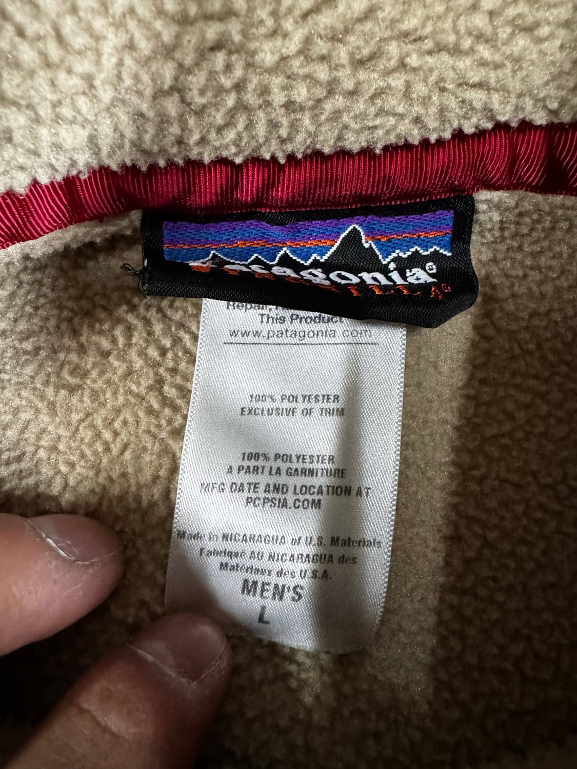 파타고니아 신칠라 베이지카키 L 상품이미지5