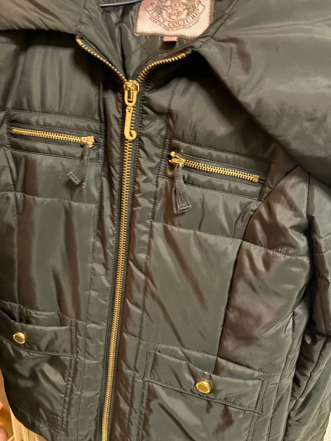 쥬시 꾸뛰르 블랙 패딩 S 레이스 대장급 상품이미지3