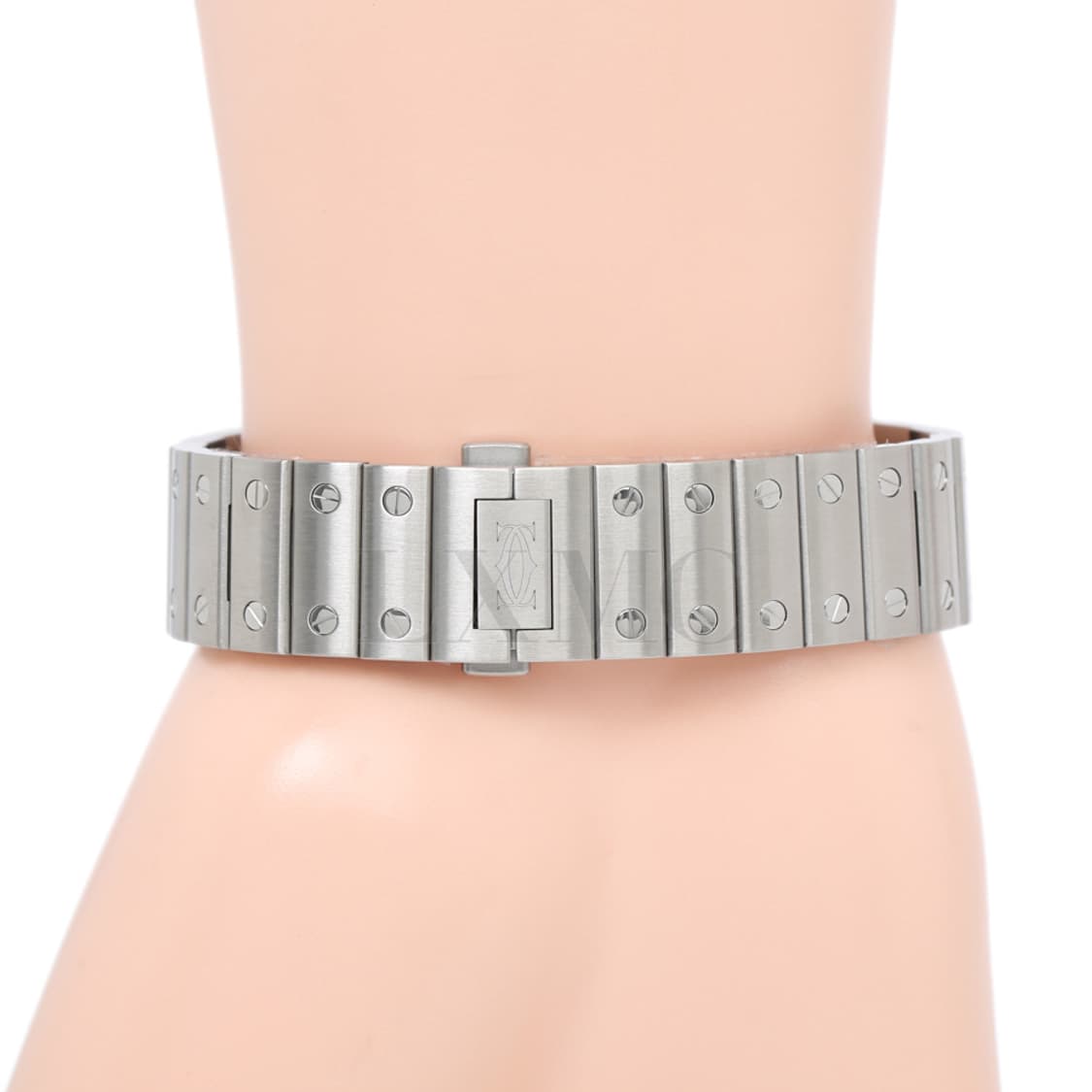 까르띠에 산토스 드 까르띠에 워치 미디움 스틸 시계 상품이미지9