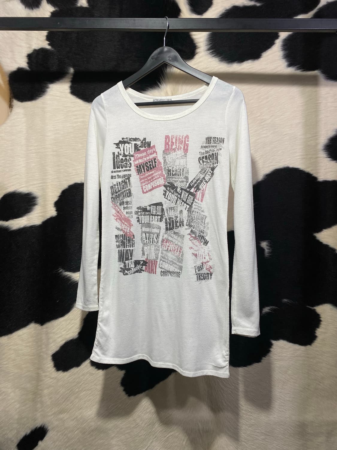 Candy can CK 레터링 롱슬리브 상품이미지2