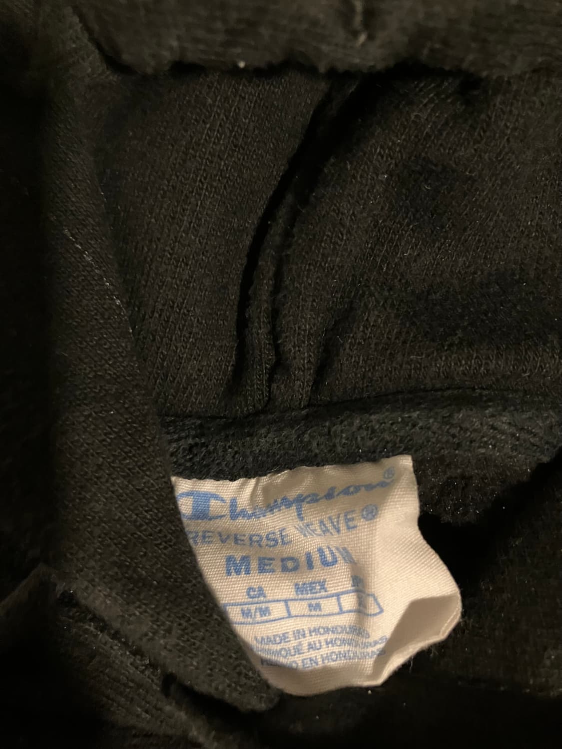 챔피온 리버스위브 블랙 후드티 m 상품이미지3