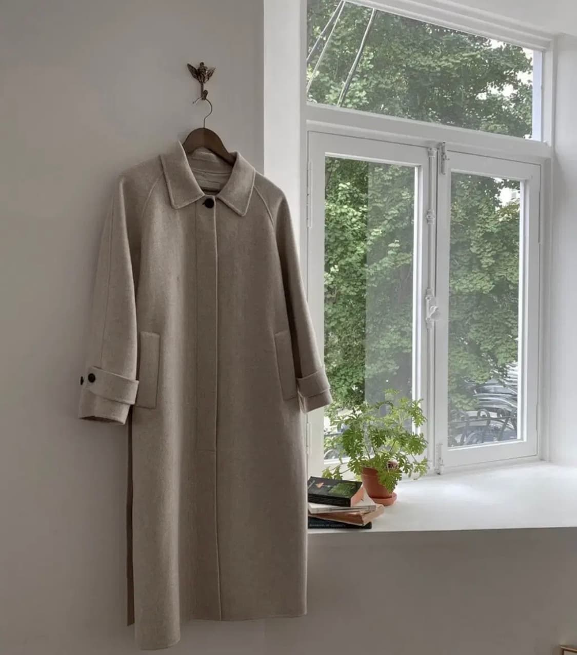 디어먼트(미니뽕) 히든벨트 울100 롱코트 판매 상품이미지2