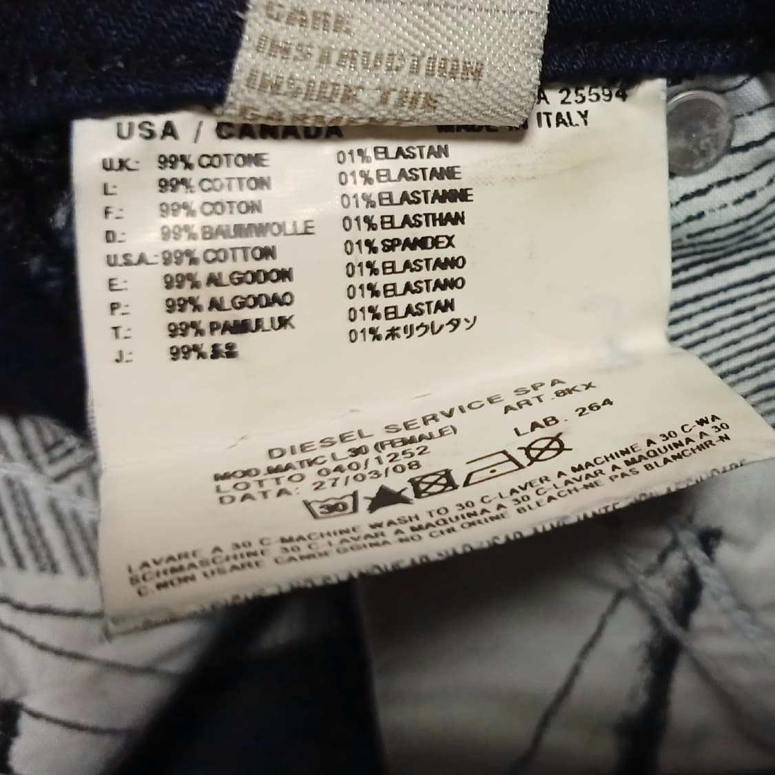 DIESEL 디젤 중청 데님 팬츠 상품이미지5