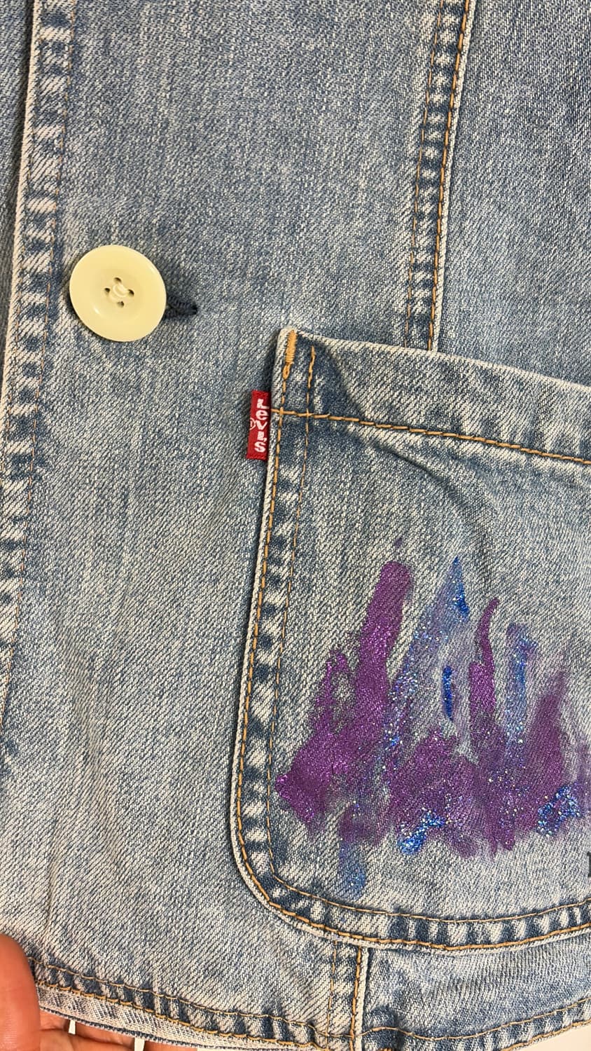 Levi's 데님 희긔 자켓 55 정품 상품이미지3