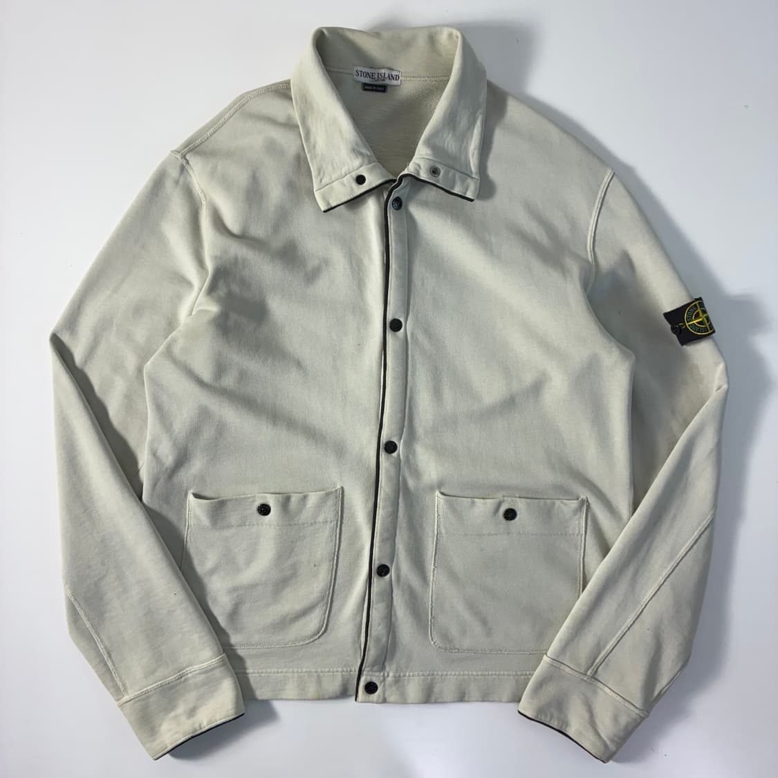 Stone island 스톤아일랜드 90‘s 스웻 아이언 버클 가디건 상품이미지2