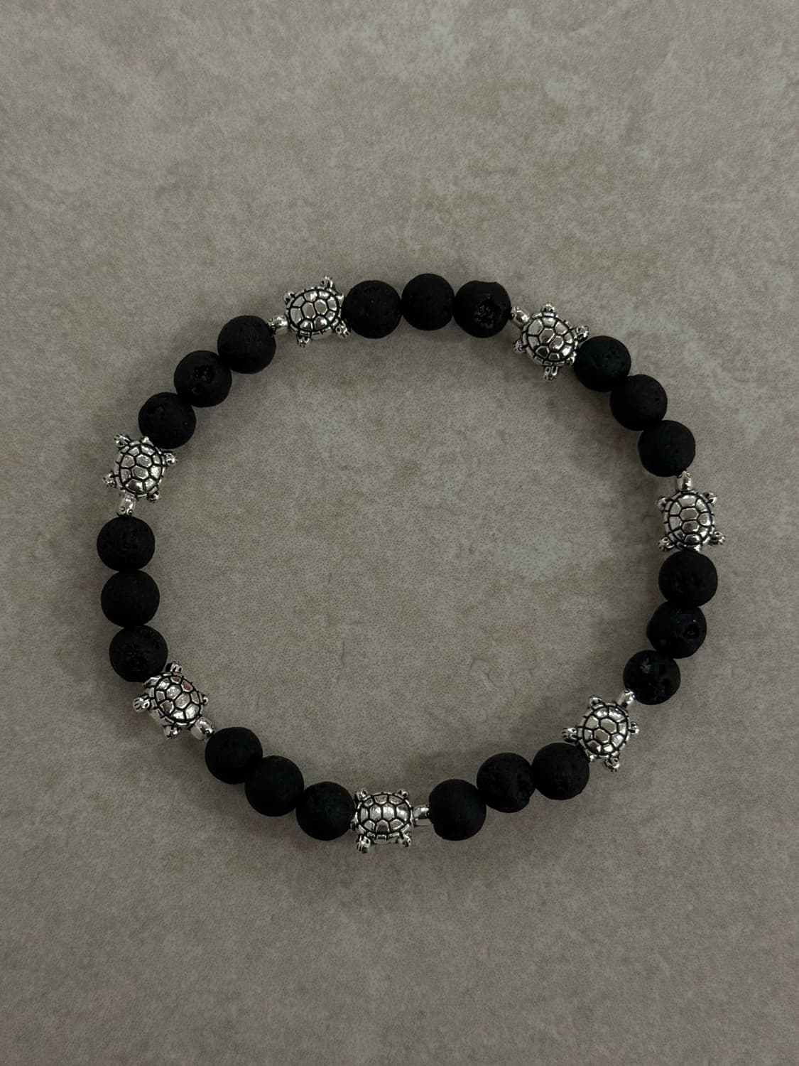 거북이 포인트 서지컬 화산석 팔찌 상품이미지1