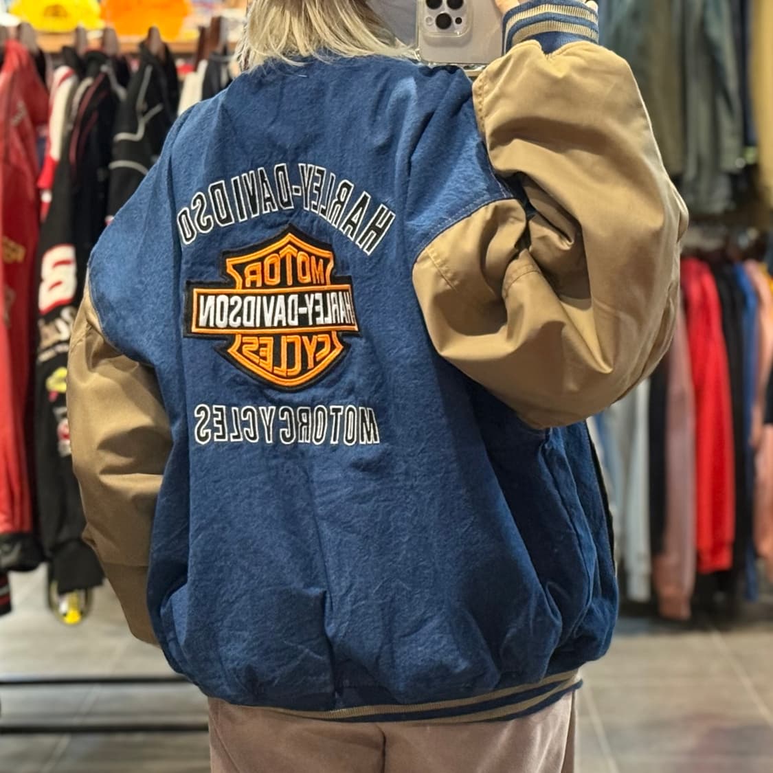 [NO.9] 할리 데이비슨 데님 바시티 자켓 상품이미지5