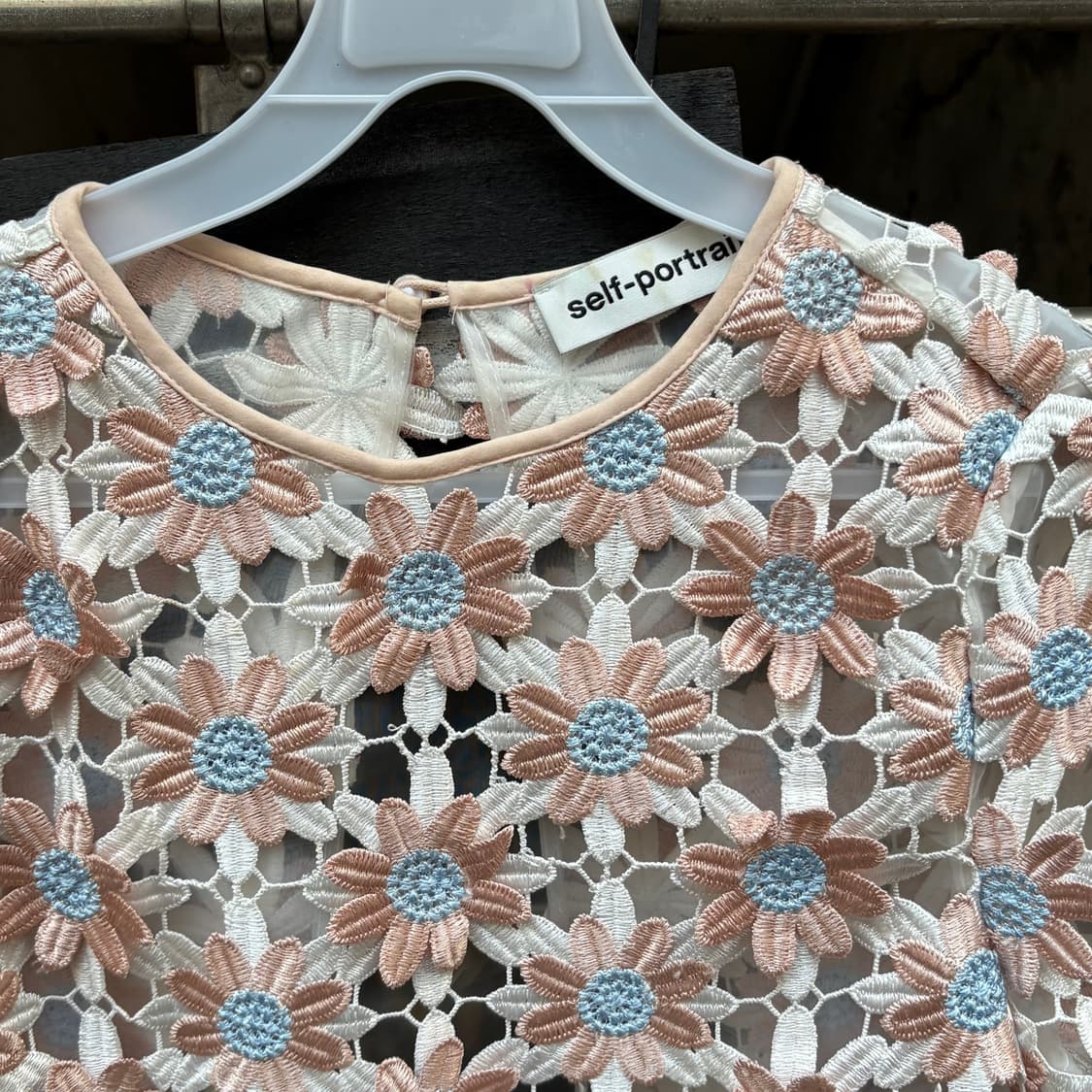 [S] 셀프 포트레이트 플라워 레이스 블라우스 상품이미지4