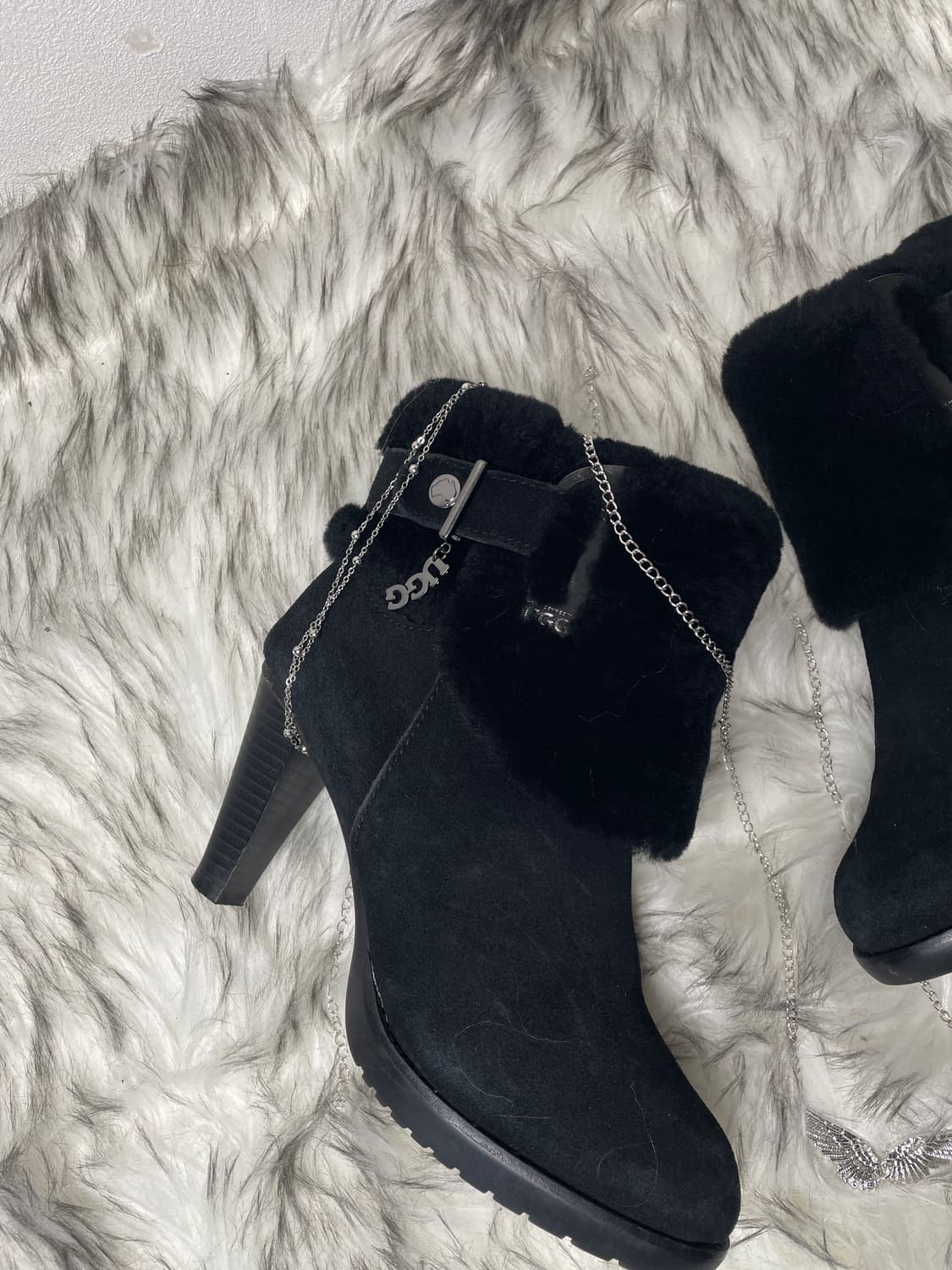 UGG 어그 양털 워머 갸루 부츠힐 상품이미지3