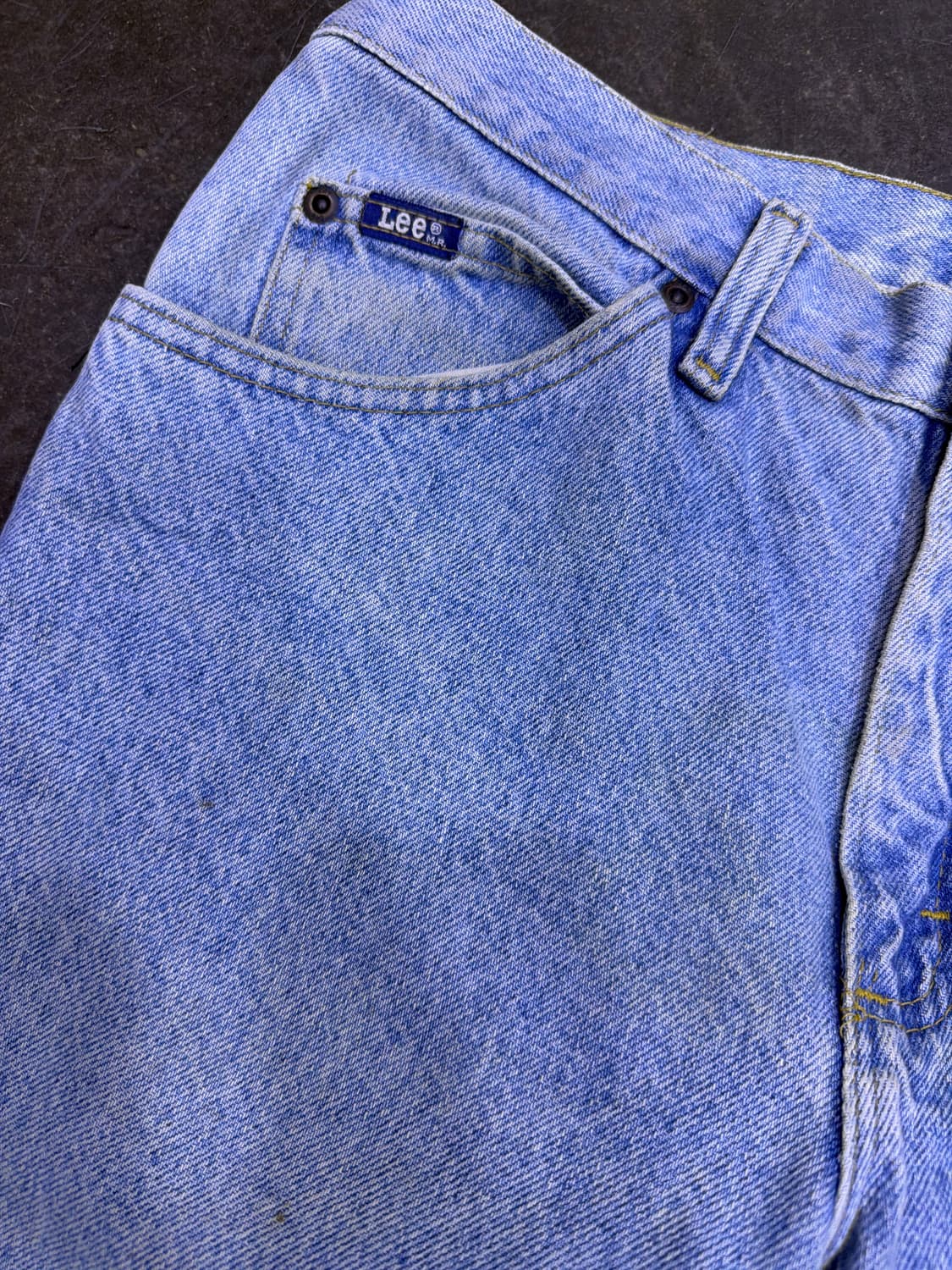 Lee 리 00's 빈티지 스톤워싱 연청 스트레이트핏 데님팬츠 31 상품이미지4