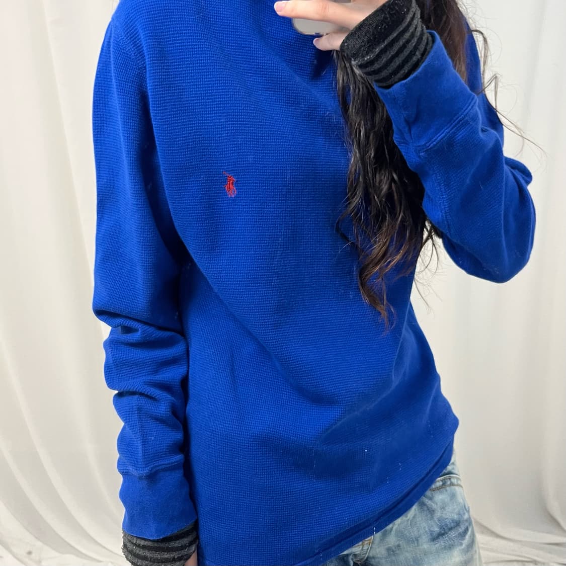 Polo Blue Waffle Tee 상품이미지2