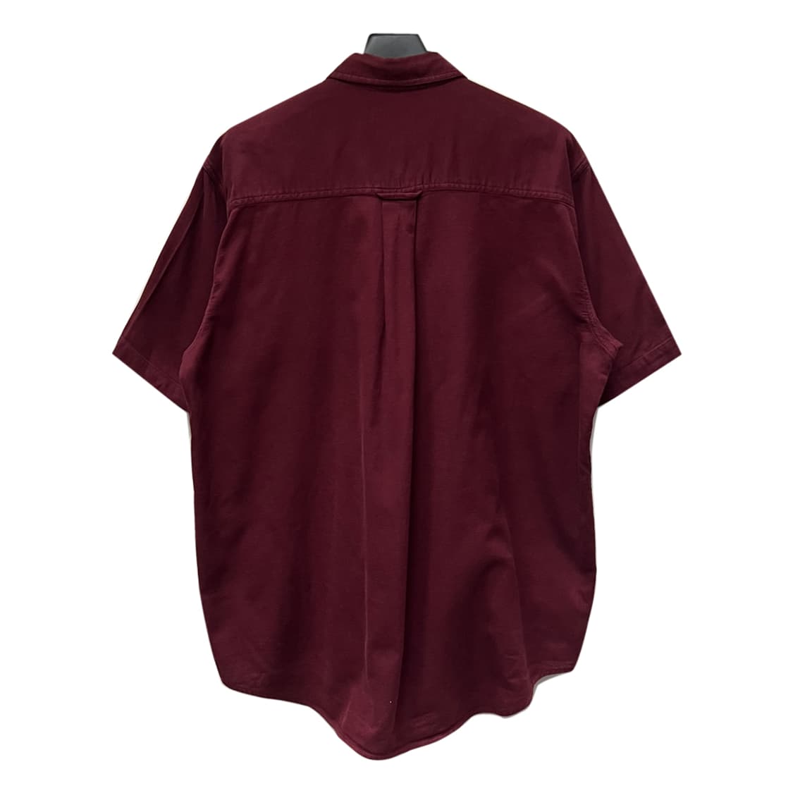 90s Woolrich 울리치 버튼 다운 버건디 반팔 셔츠 XL 상품이미지2