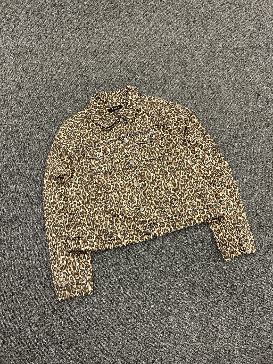 L) D Jeans 빈티지 크롭 호피자켓  상품이미지1