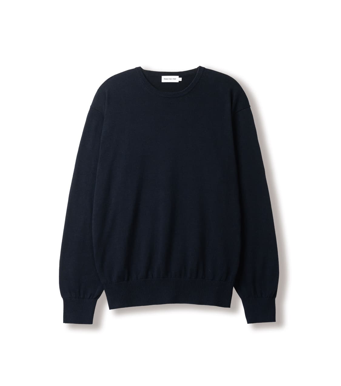 새상품급 2) 스테디에브리웨어 코튼 니트 네이비 상품이미지1