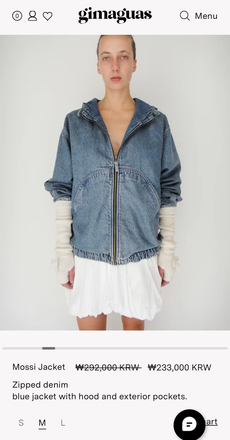 gimaguas 데님 후드 자켓(공용) 상품이미지1