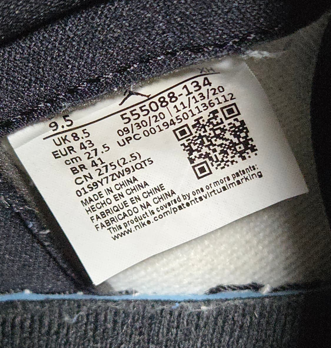 나이키 조던1 하이 레트로 유니버시티 블루 상품이미지6