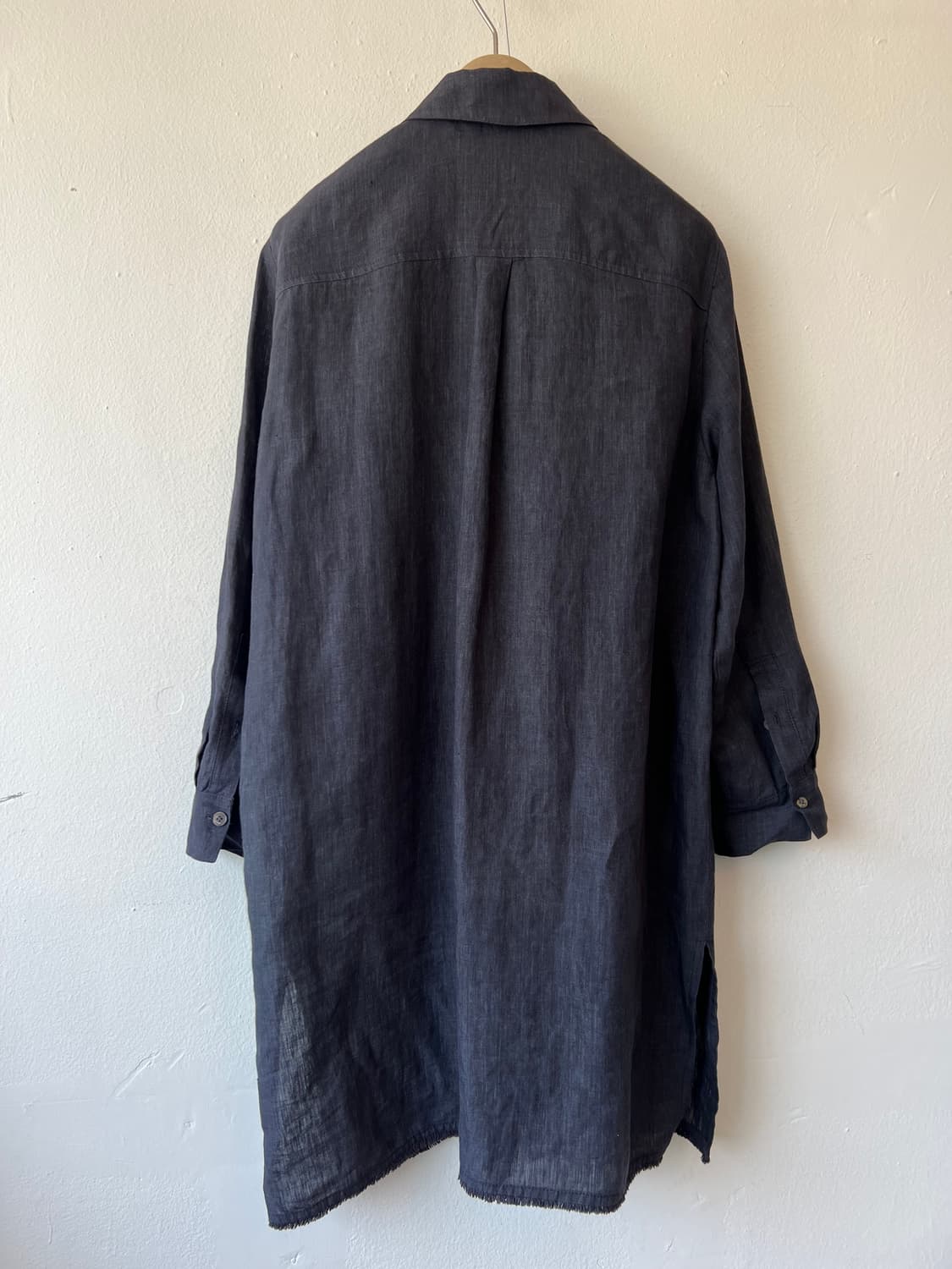 쉬즈미스 여성 워싱블랙 셔츠원피스 린넨원피스 상품이미지3