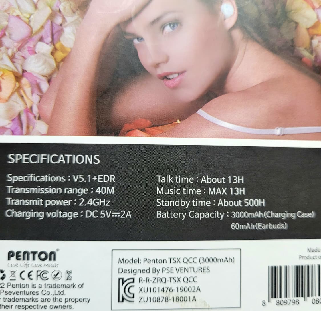 펜톤 무선 블루투스 이어폰(새상품) 상품이미지4