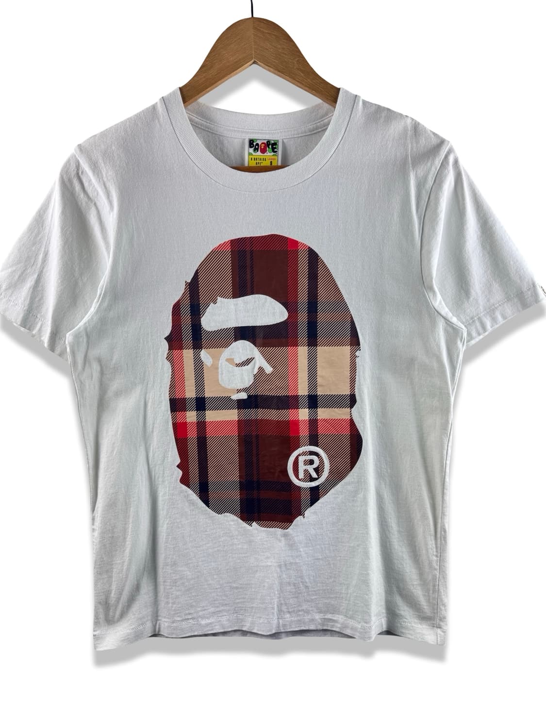 베이프 체크 빅사루 반팔티셔츠2307 상품이미지1