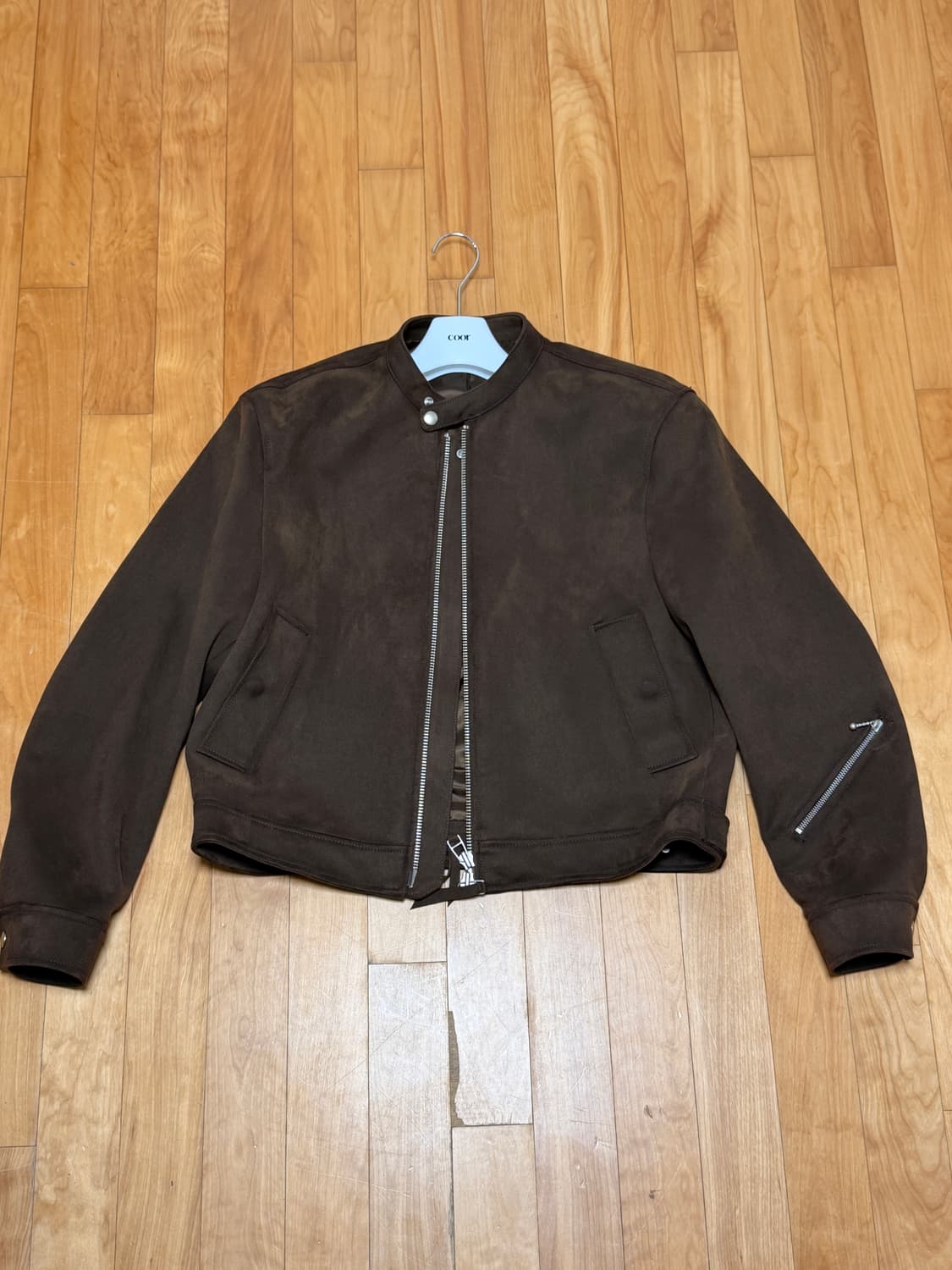 쿠어 페이크 스웨이드 심 워시드 바이커 점퍼 M 해 상품이미지2