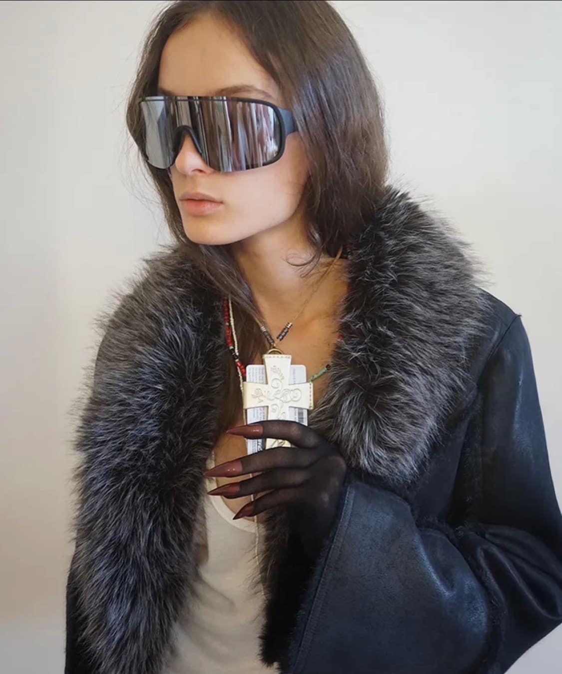 스컬프터 Faux Mouton Toggle Coat Black 상품이미지4