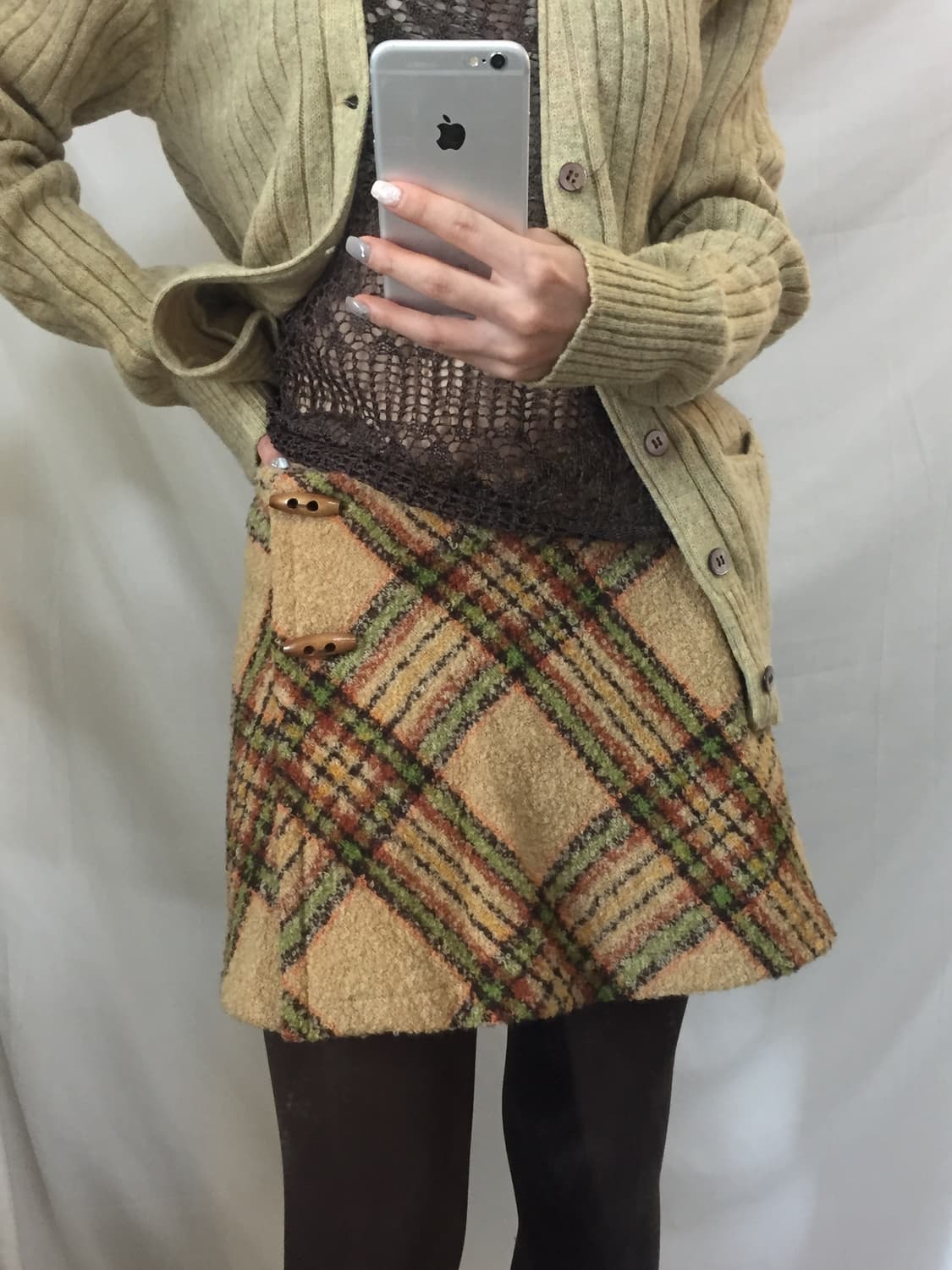 떡볶이 체크 스커트 상품이미지8