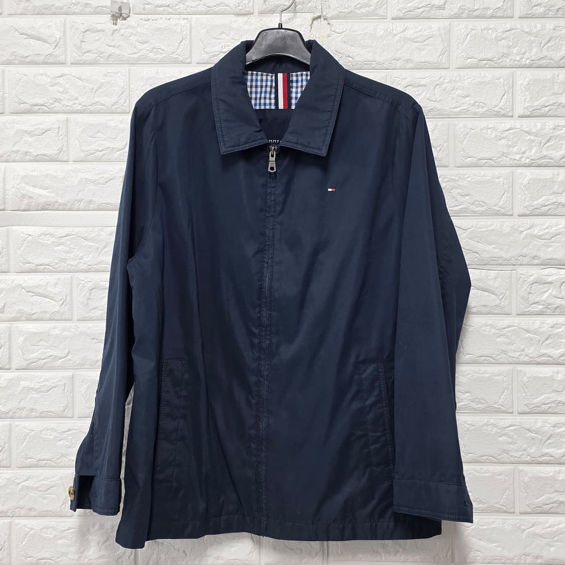 택포) 타미힐피거 네이비 집업 자켓 L 상품이미지1