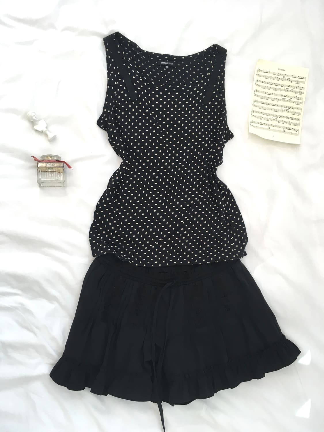 jpn vintage black dot sleeveless 상품이미지5