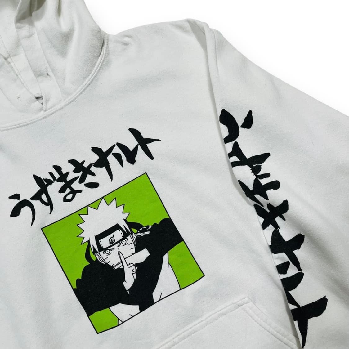 나루토 질풍전 20th 빈티지 화이트 후디 상품이미지3
