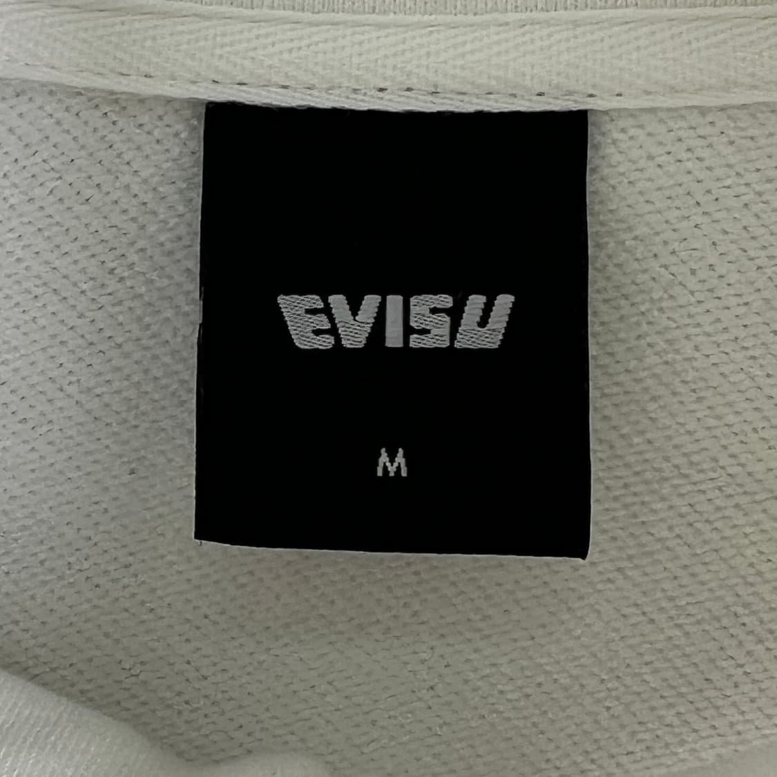 EVISU 에비수 빅힐스 화이트 하프집업 맨투맨 M 상품이미지3