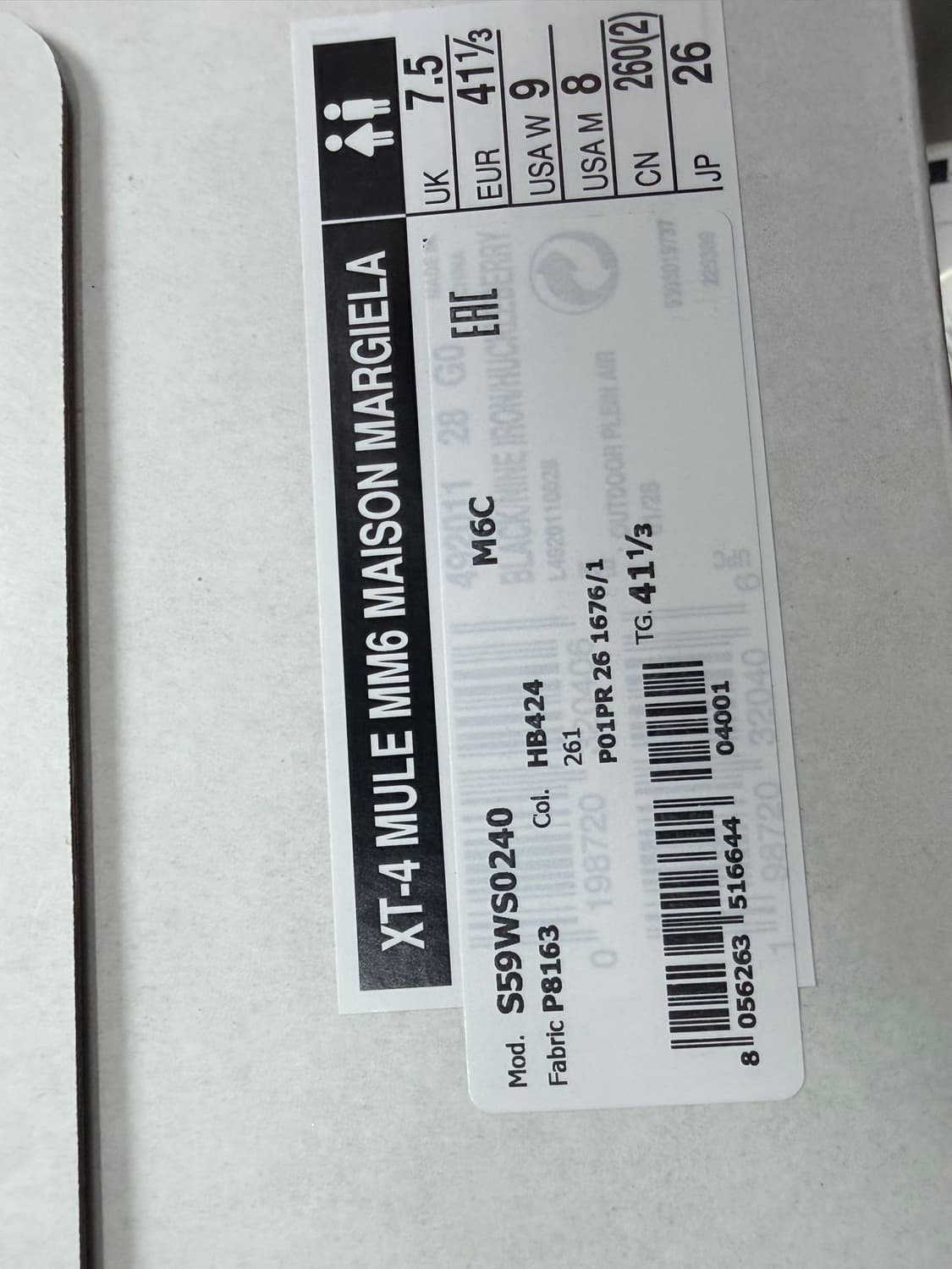 살로몬x MM6 메종 마르지엘라 XT-4 뮬 블랙 260 상품이미지4